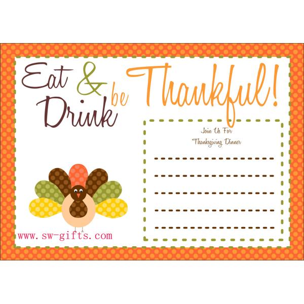 Folding Handmade Cards Christmas Birthday Greeting Card Thanksgiving Blessing