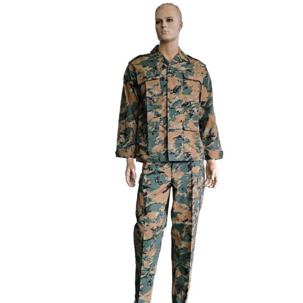 Tactical BDU Field Uniform Digital Woodland Camo Ripstop Cotton For Outdoor Hunting BDU Military Uniform