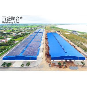 Galvanized Solar Mounting Warehouse Drawings for Modular Light Steel Structure