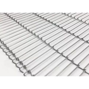Food Processing Stainless Steel Wire Flat Chain Link Mesh Conveyor Belt