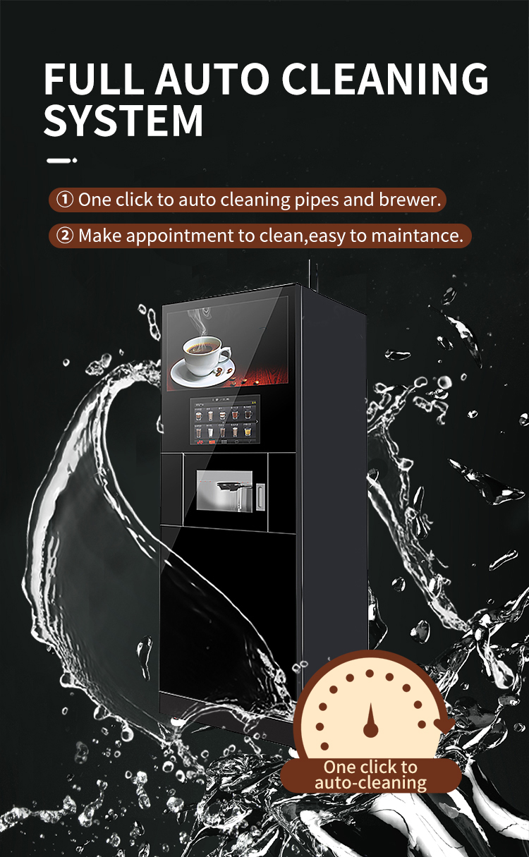 Standing Coffee Vending Machine For Coffee Protein Shake Tea Easy Convenient Way To Get A Daily Coffee