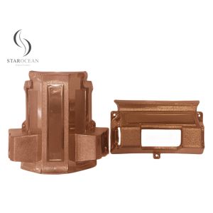Quality Bronze Plastic Coffin Corner Set With Lugs And Steel Bars Premium Accessories 7# B for sale