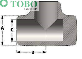 TOBO High Quality Cushion Tee - 4" Sch XH A/SA234 WPB Seamless