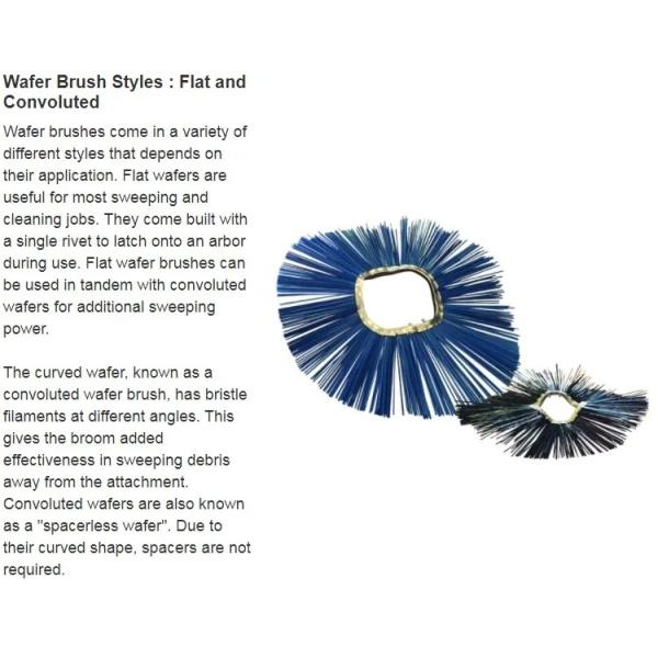 Electric Road Sweeping Brush Curb Broom 205mm Customized