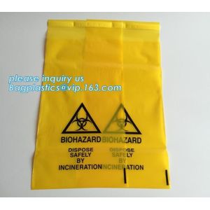 BioHazard Zip Lock Medical Specimen Bags, LDPE Biohazard Specimen k Bag For