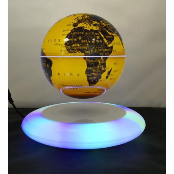 led light magnetic floating levitate bottom globe world with lighting 6inch 7inch 8 inch