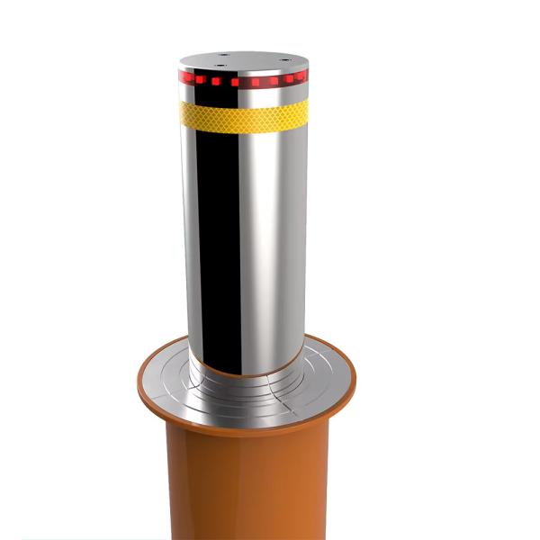 Buy Custom Retractable Security Bollards 219mm Diameter 600mm Height 6mm Thickness at wholesale prices