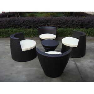 All Weather PE Rattan Obelisk Chair For Office / Patio Leisure