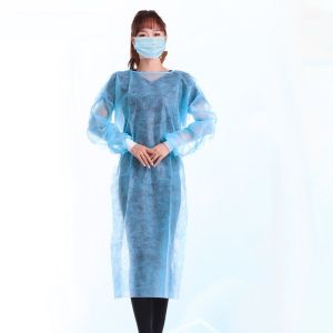 100% non woven gown, Cotton Surgical Gown Washable Reusable Gown With Long