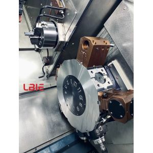 380v Dual Spindle Industrial Metal Lathe With FANUC Controller