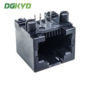 DGKYD561188IWA2DB4 RJ45 Ethernet connector plastic without light 8P8C black