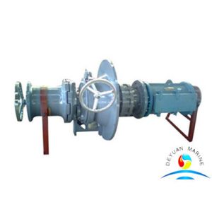 Boat 15KN Wire Drawing Marine Capstan Horizontal Three - Speed