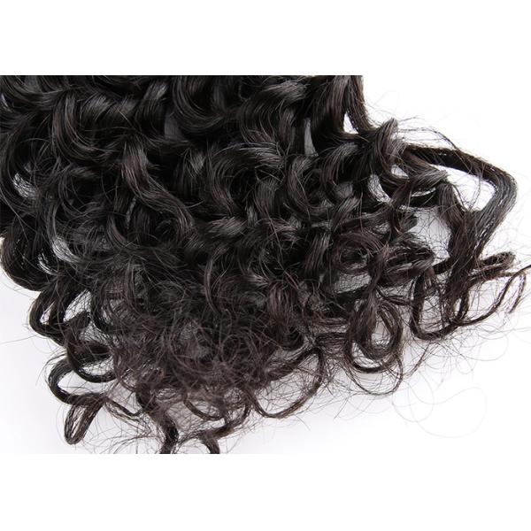 No Tangle Kinky Curly Black Virgin Hair , 5A Virgin Brazilian Hair