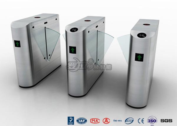 IP54 Anti - Breakthrough Flap Barrier Gate Speed Automatic With Barcode