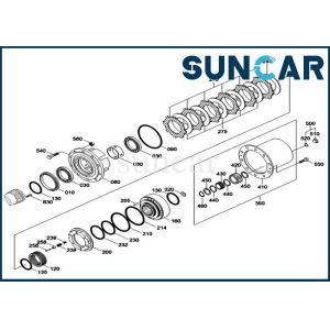Rubber Seals O Ring ZGAQ-01287 U-Ring For HYUNDAI R170W-7 R200W-7