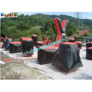 Outdoor 0.9MM PVC tarpaulin Paintball Bunker field with different design for