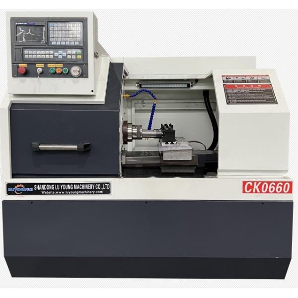 Metal Processing CNC Lathe Machine Ck0660 Gang Type Tool Holder Hydraulic Chuck