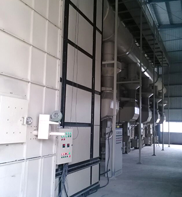 5HJL-130 Mixed Flow Dryer / 130 Ton Per Batch Grain Dryer With Suspension Furnace