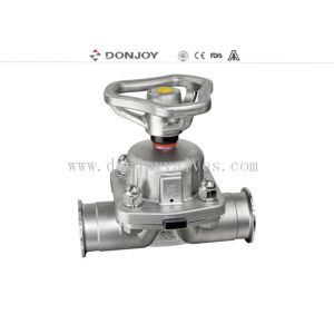 SS316L Pharmacy Sanitary Diaphragm Valve With SS Handle