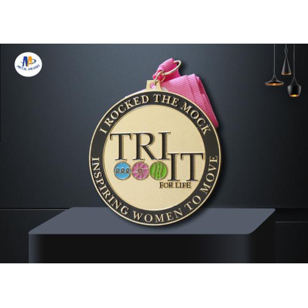 Turtle shell Custom Made Medals Background Sandblast Medallion Shiny Gold