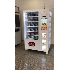 Self Touch Screen Drink Snack Vending Machine USA banknote vending machines