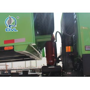 new A7 Heavy Duty Dump Truck 8x4 420hp Euro II Engine Green Color