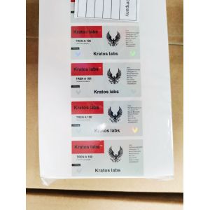 Waterproof Die Cut Hologram Medication Label Stickers