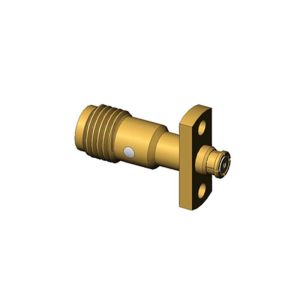 50Ω Flange Mount SMA Female to SMP Female Adapter