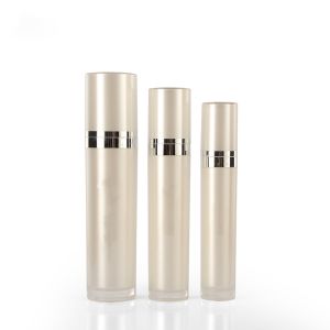 Skin Care Round Empty Screw Lid 80ml Lotion Pump Bottle