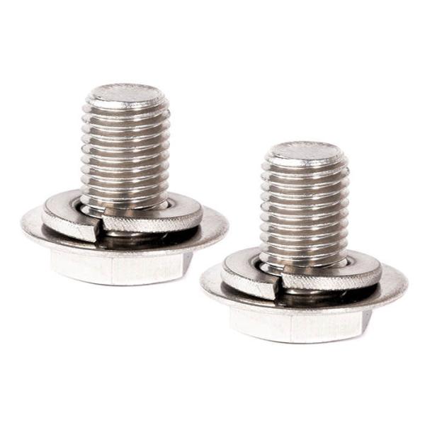 Buy M8 Grade 4.8 8.8 Steel Nickel Plating Hex Serrated Flange Metal Bolt With Full Thread DIN6921 at wholesale prices