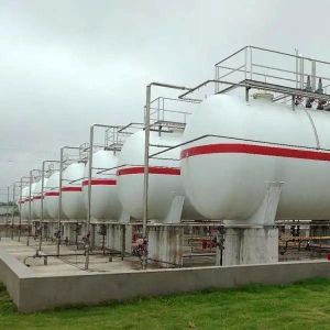 China 80cbm 100cbm LPG Gas Bullet Tank Liquid Propane Gas 60m3 40m3 50m3 on sale