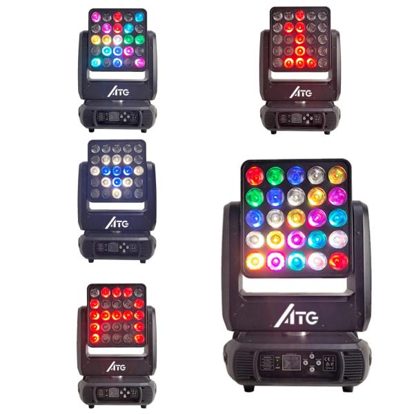 25*15W RGBW Head Moving Head Matrix Lights 4IN1 Stage Light Product Weight 12.65 KG