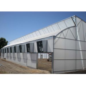 Silver Single Span Separate Stretch Greenhouse OEM ODM