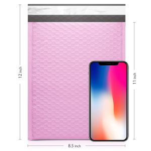 Customized Black Bubble Mailer Packing Padded Envelopes Shipping Matte Black