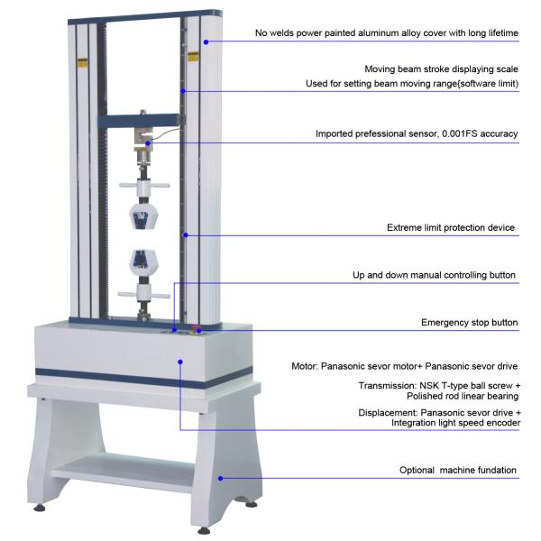 Buy 50KN Load Cell Tensile compression bending Strength Testing machine at wholesale prices