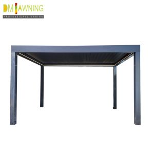 Outdoor patio intelligent retractalbe aluminum blade pergola