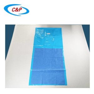 Blue Sterile Ophthalmology Surgical Eye Drapes Kit Pack Custom