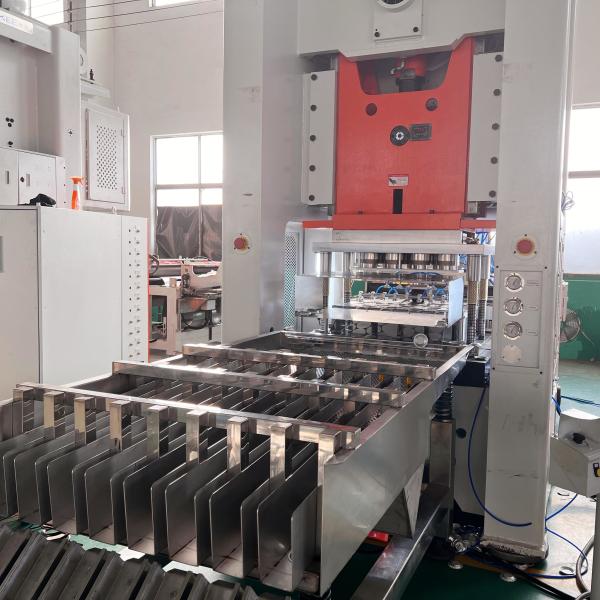 Buy Aluminium Foil Container Making Machine 12000 Pcs/hour Output Electric 380V 50HZ 3 Phase 14500kg For Your Requirements at wholesale prices