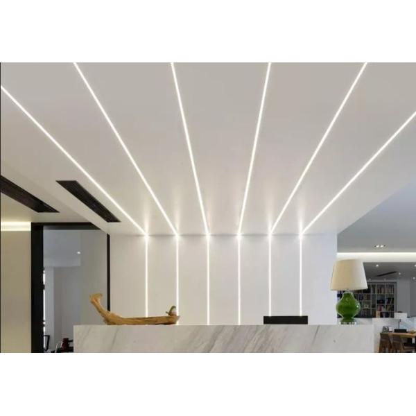 LED Plasterboard Profile For Ceiling Light Bar Lighting Black Strips Channel Recessed Drywall Plaster Gypsum