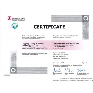 JingJiang Taitong Auto Technology Co.,Ltd Certifications