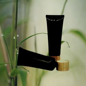 China Bamboo Lid Cosmetic Squeeze Tube 150ml on sale