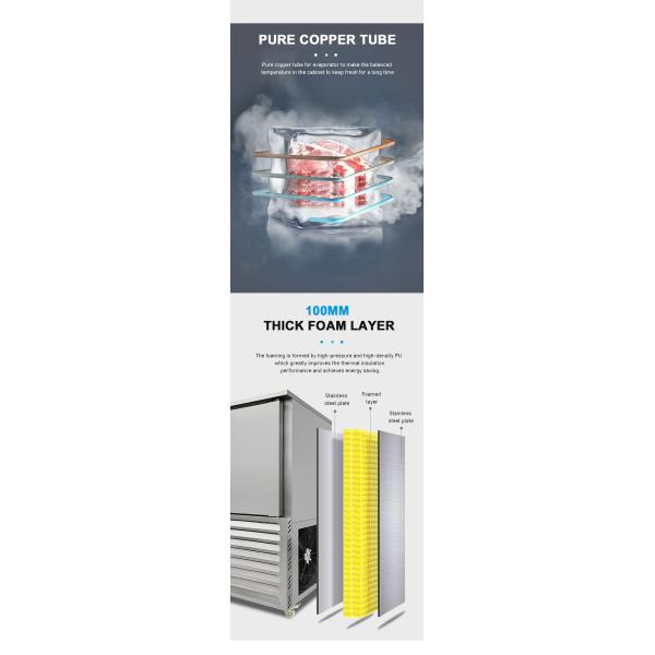 Stainless Steel Portable Cold Plate Freezer Stable Operation Rust Resistance