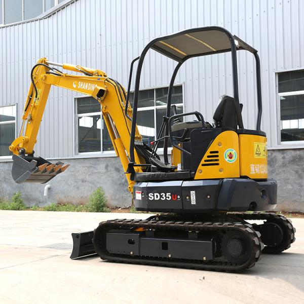 Buy SD35U Hydraulic Crawler Excavator / Yellow Diesel Engine Mini Diggers at wholesale prices