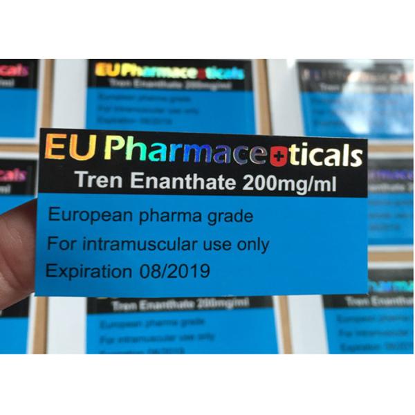 Buy Tren Enanthate 200mg Vial Labels With Laser Logo Stamped at wholesale prices
