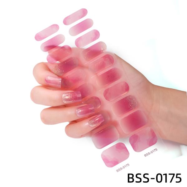 Custom-made 3D Semi Cured Gel Nail Sticker Popular Custom-made Korea Style Design