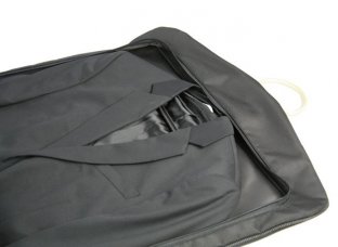 Black Garment Bag Personalized Polyester Foldable Garment Hanging Bag