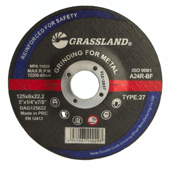 180X6X22.2MM Metal Grinding Discs with Monocrystalline Fused Alumina Abrasive