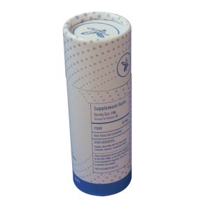 Recyclable And Stylish Paper Tube Gift Box Hot Stamping With Stickers Custom