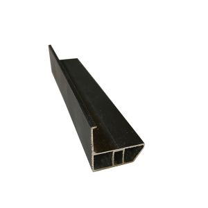 White / Black / Transparent Wire Colour Aluminium Rail Track With Customizable