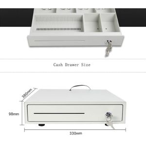 POS Terminal Cash Drawer with RJ45 Interface Port and Check Entry Support by
